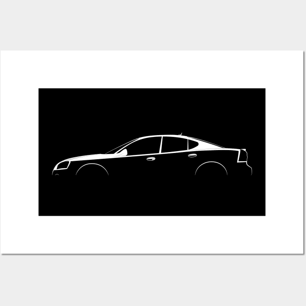 Pontiac Grand Prix GXP (2005) Silhouette Wall Art by Car-Silhouettes